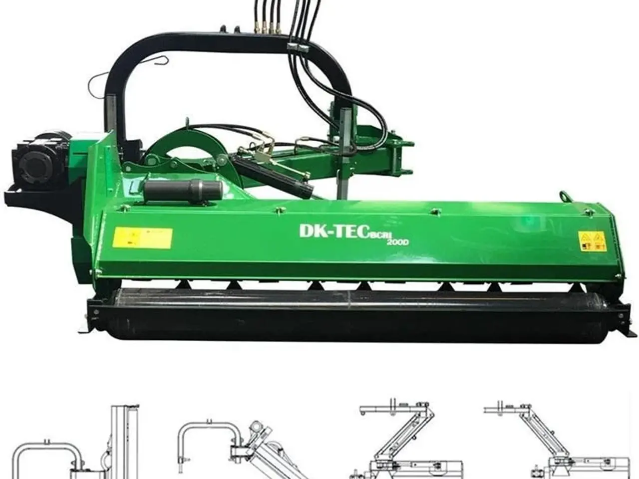 Billede 5 - DK-TEC SLAGLEKLIPPER 200 CM SVINGBAR MED BAGKLAP
