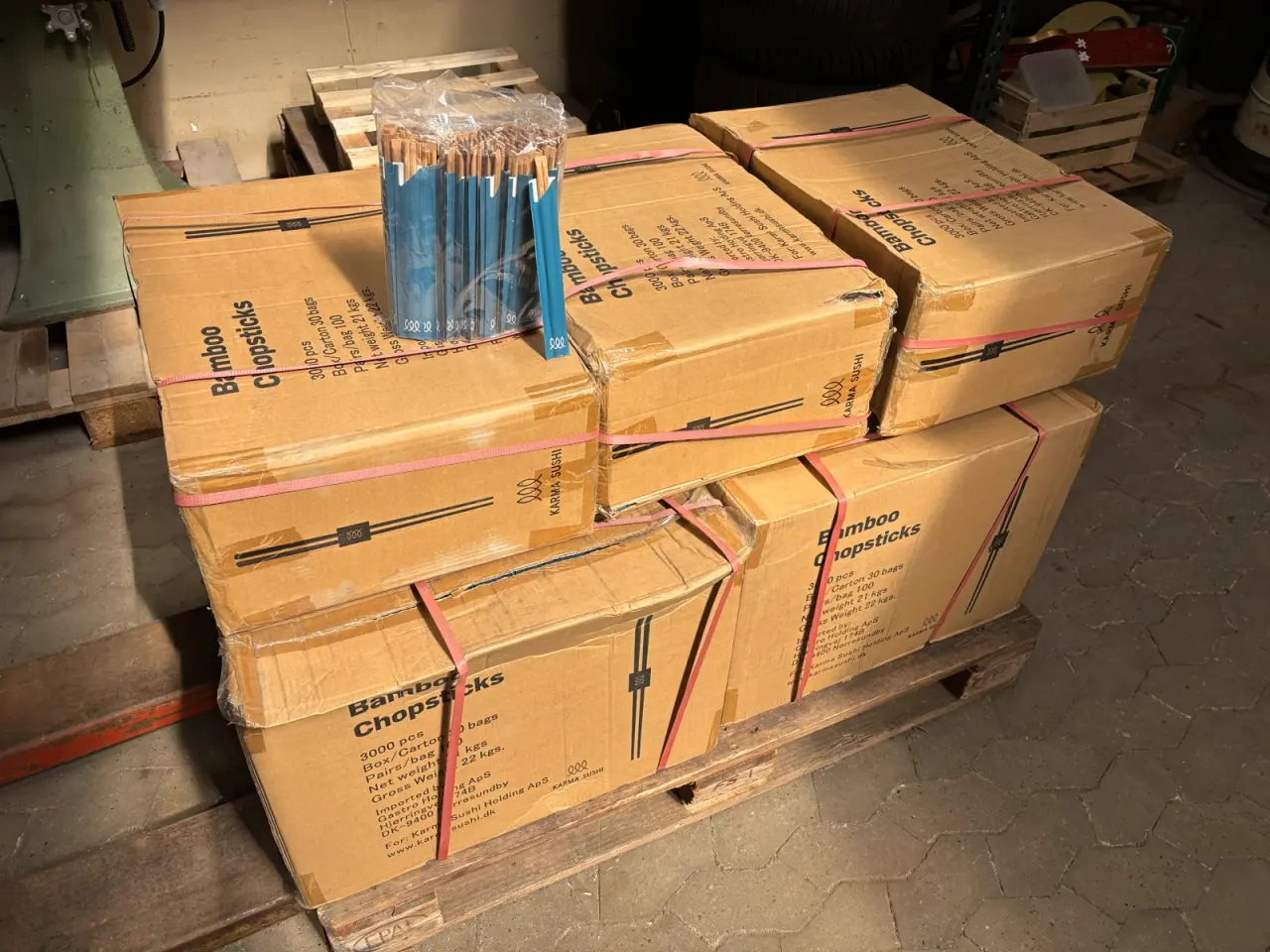Billede 4 - Chopsticks 27.000 par i bambus - Pris: 9.500 kr.