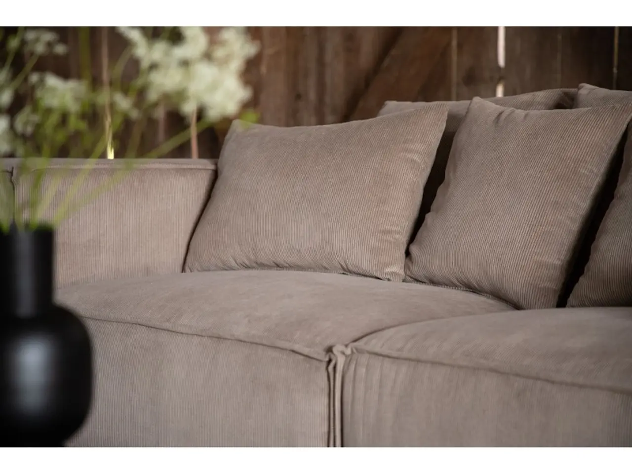 Billede 17 - Gillholmen 3 personers Sofa  - Brun Fløjl