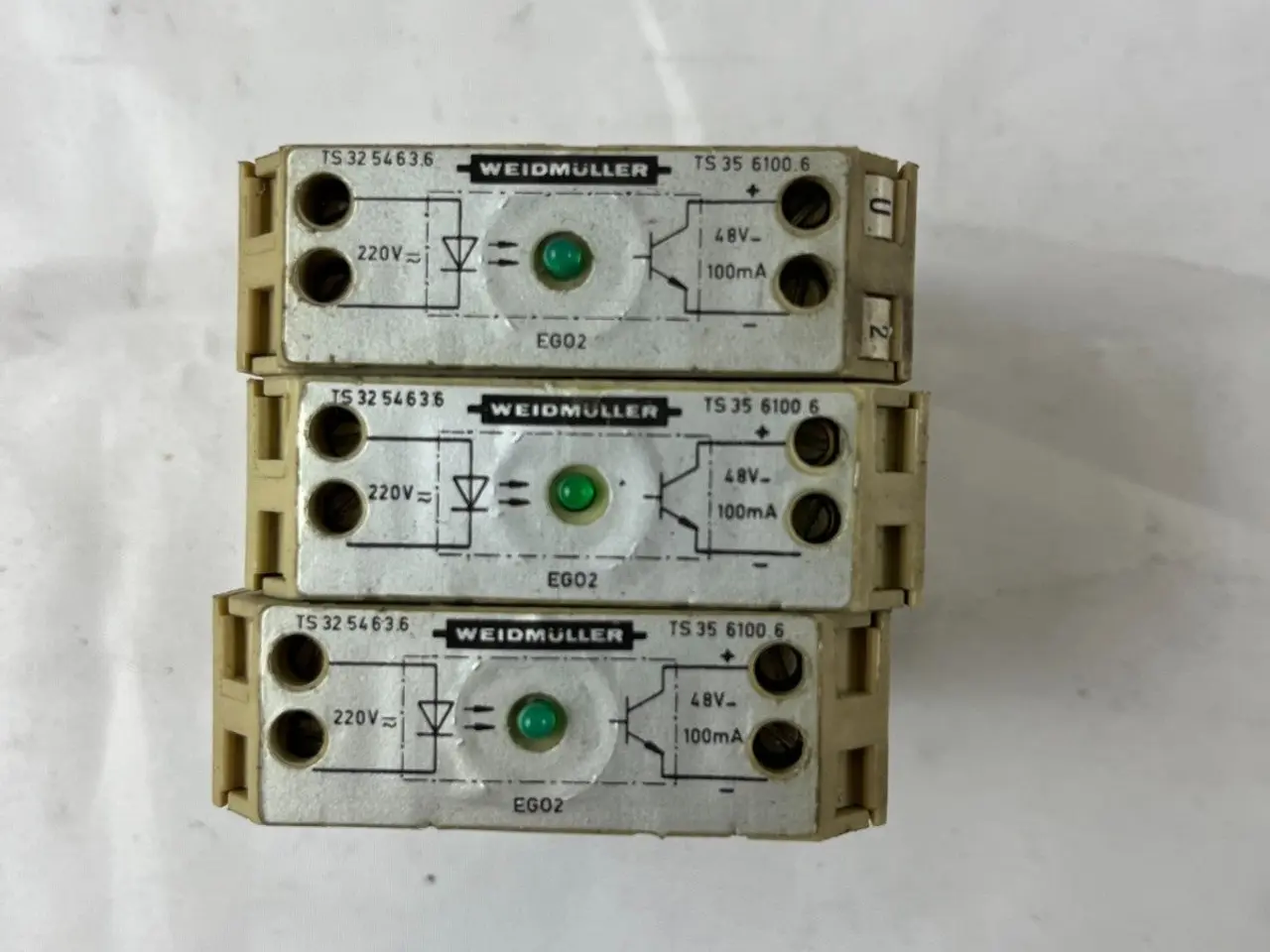 Billede 2 - 3x Weidmüller EGO2 TS32/TS35 Interface Optocoupler