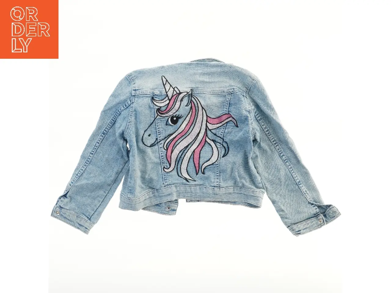 Billede 2 - Lys blå denimjakke med enhjørning fra &Denim (str. 116)