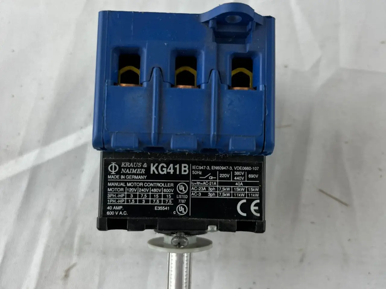 Billede 2 - Kraus Naimer KG41B Manual Motor Controller 40A