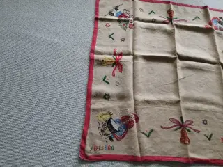 Juletræs tæppe fra 1968. Sæk til julegaver.