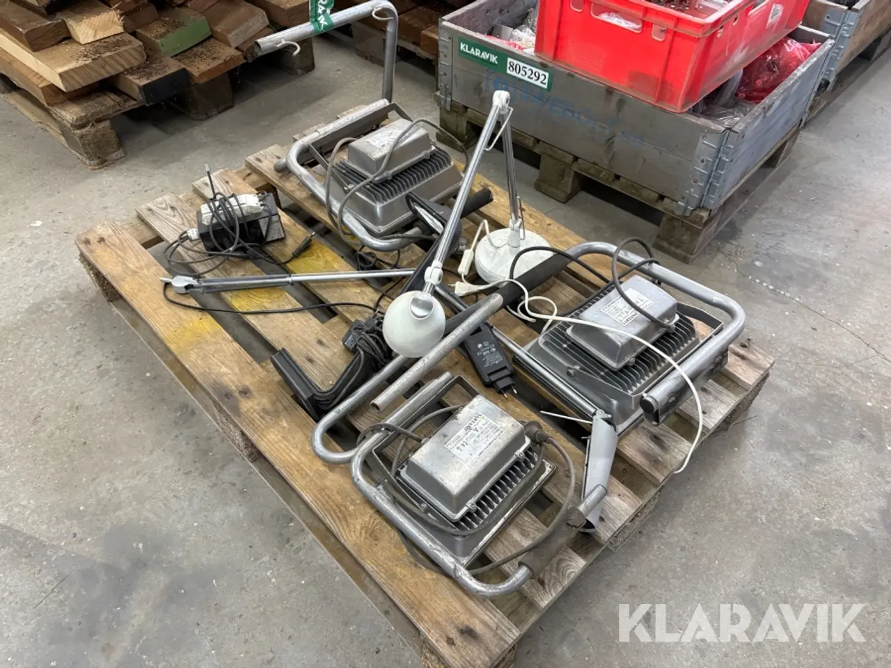 Billede 1 - Lot med arbejdslamper - 5 styk