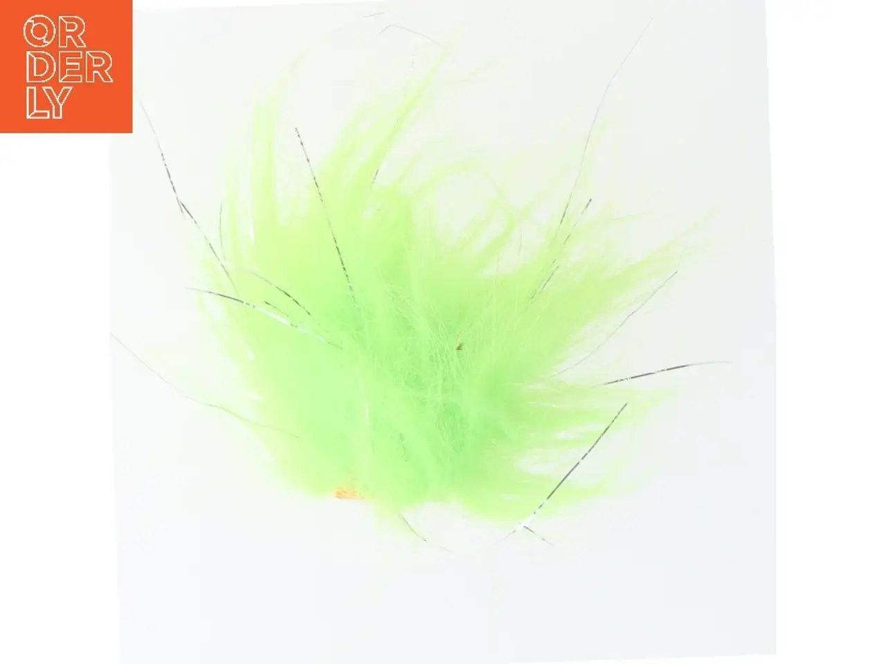 Billede 1 - Grøn fiskeflue med glimmer (str. 5 cm)