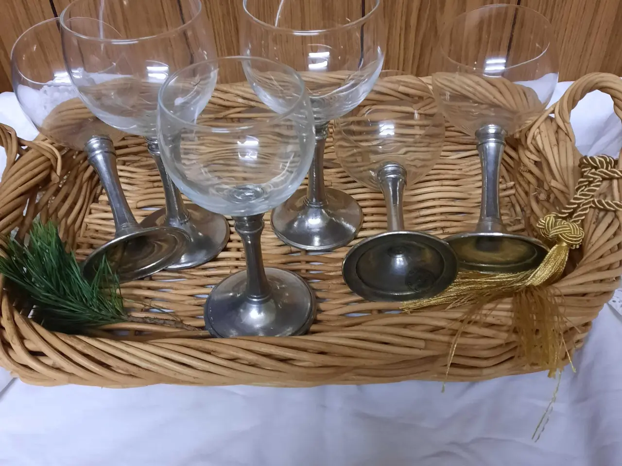 Billede 1 - Hjem og Stil: glas m.tinfod