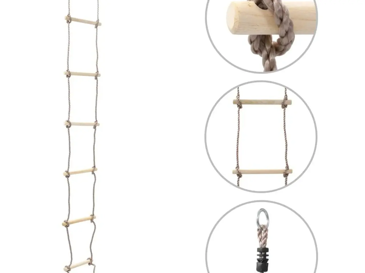 Billede 1 - Rebstige til børn i træ - 290 cm, 8 trin