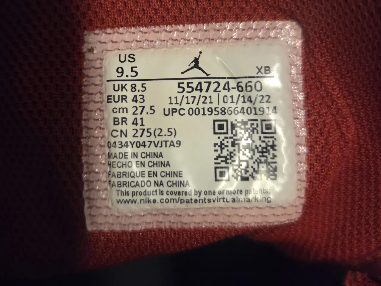 Billede 4 - Nike Air Jordan 1 Reverse Bred Rød Sort str 43