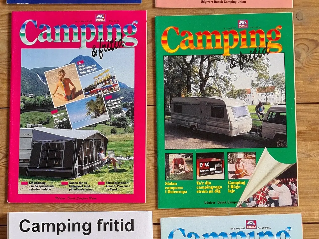 Billede 1 - Camping Fritid magasiner 1993 sæt med 10 blade