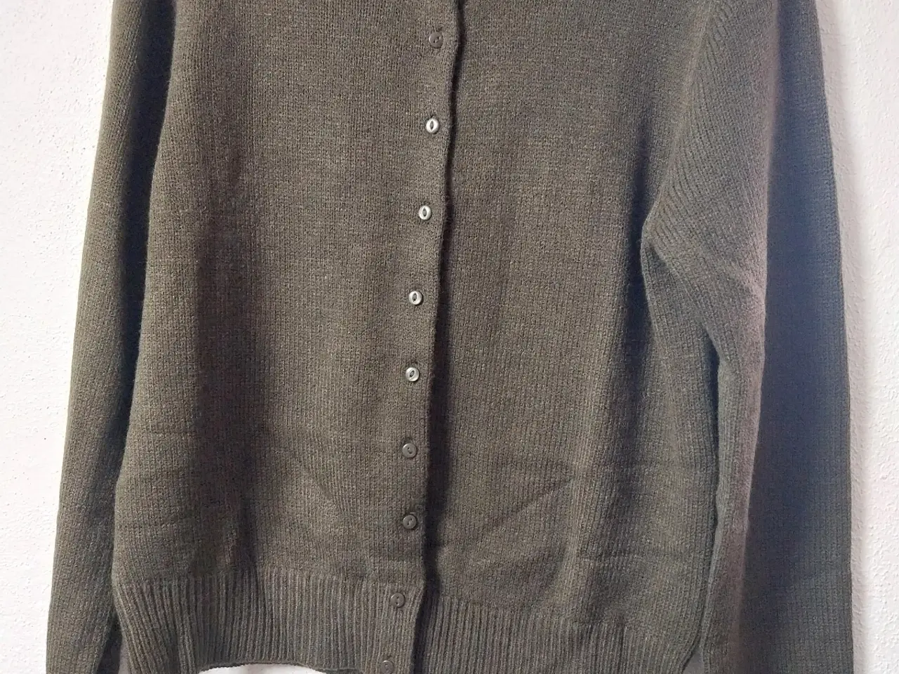 Billede 2 - Grøn strik cardigan str L 