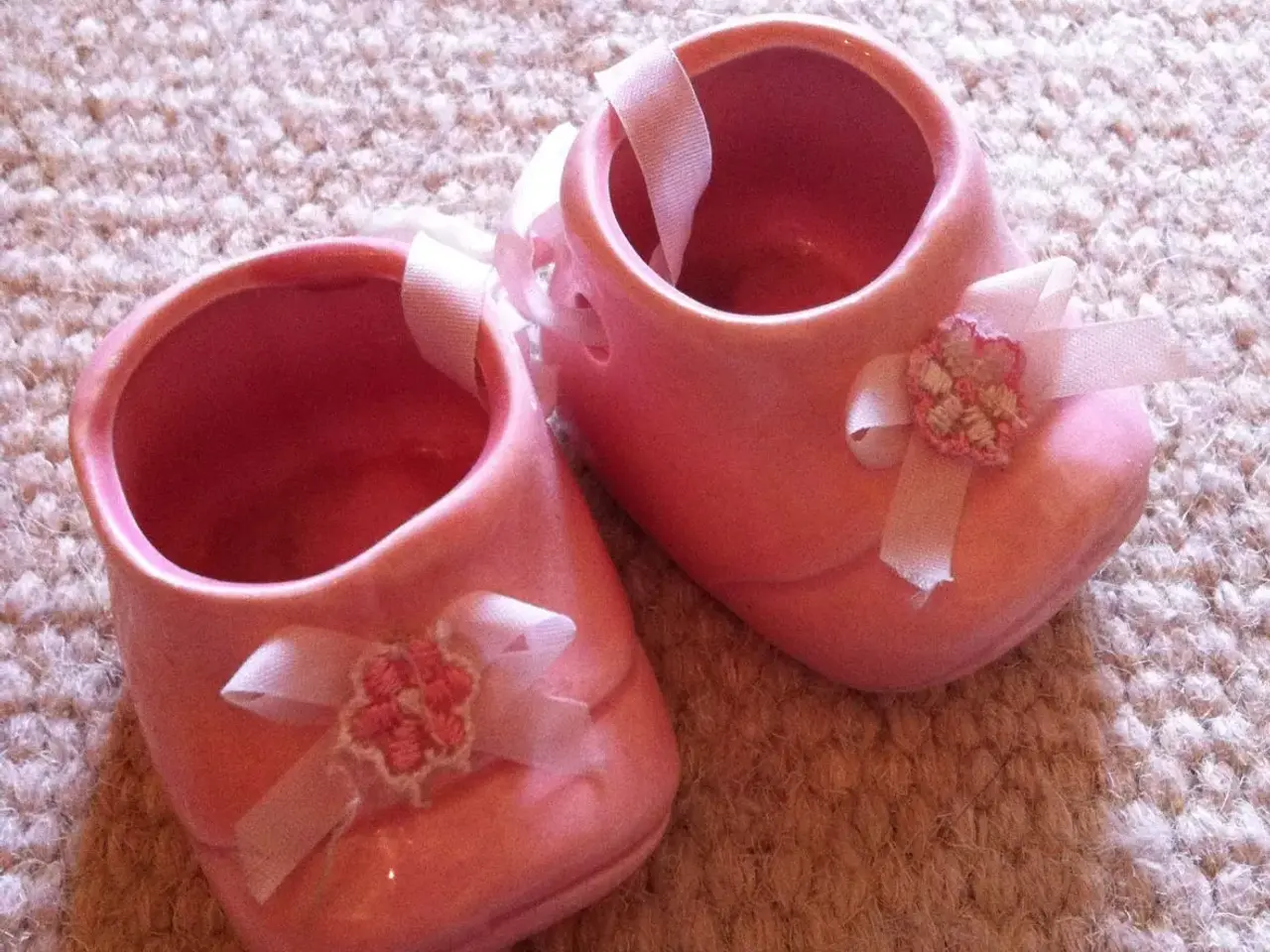 Billede 1 - Søde dukkesko i pink porcelæn