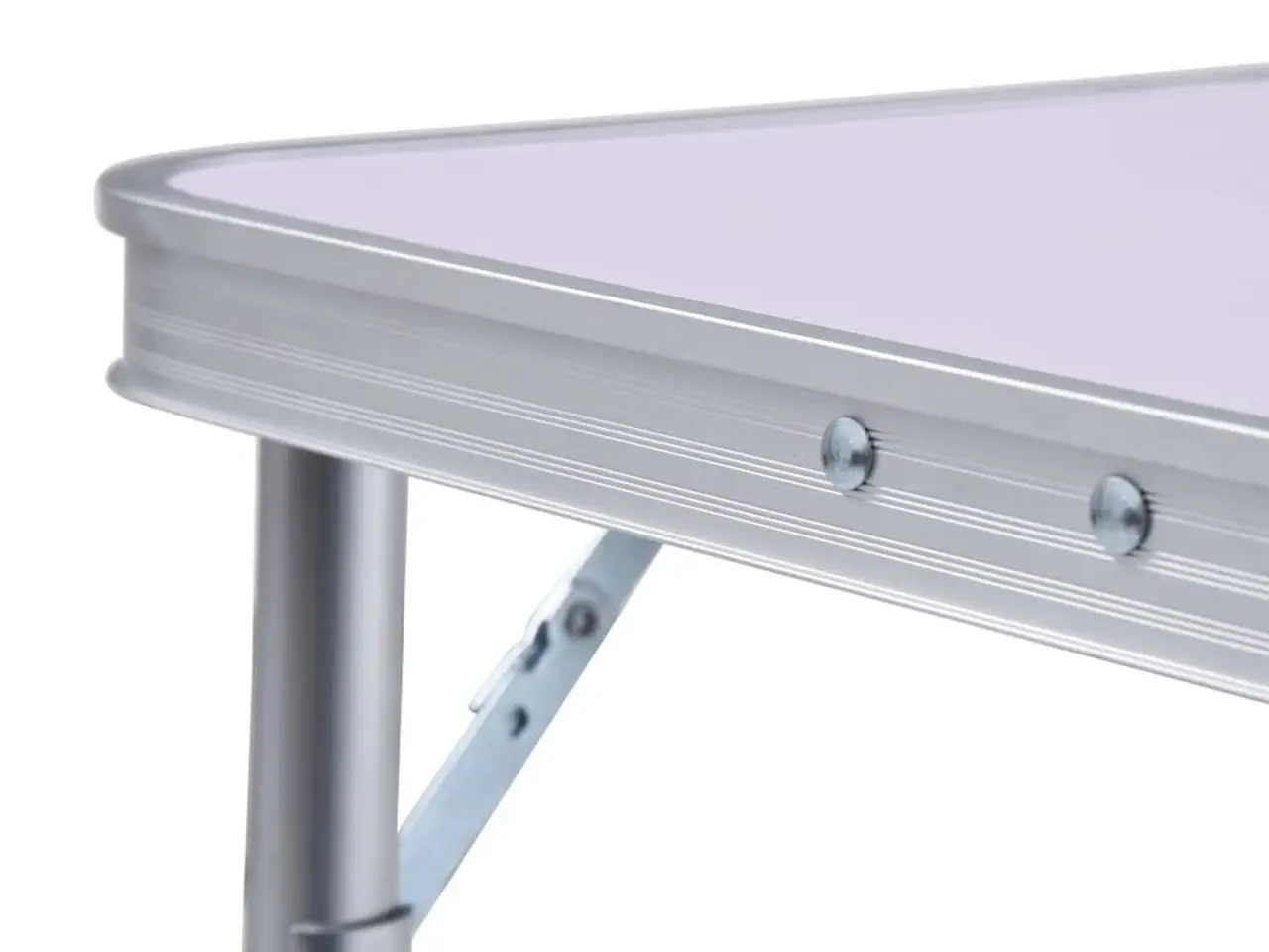 Billede 7 - Foldbart campingbord 60 × 45 cm - aluminium, hvid