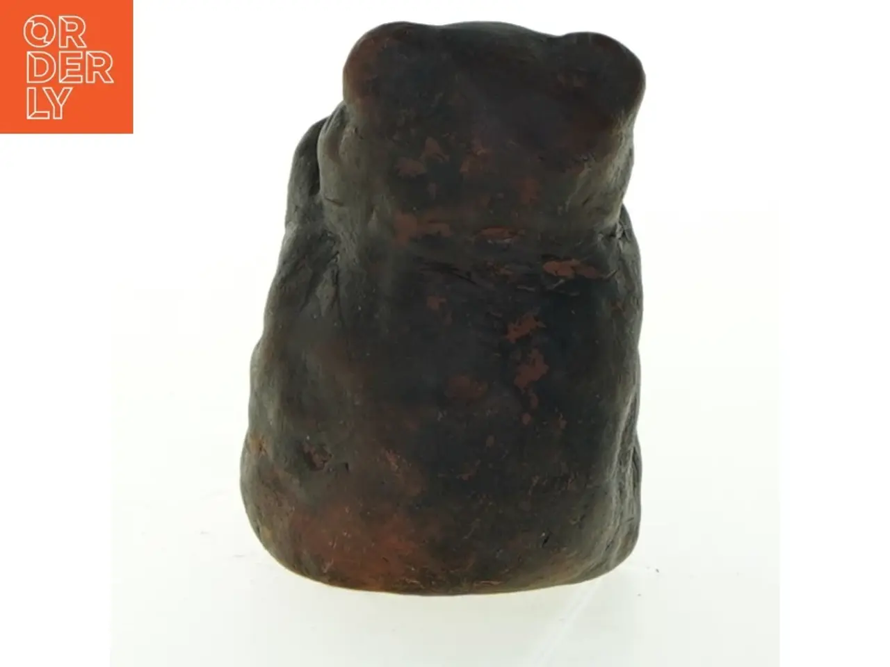 Billede 2 - Lerskulptur af bjørn (str. 9x6 cm)