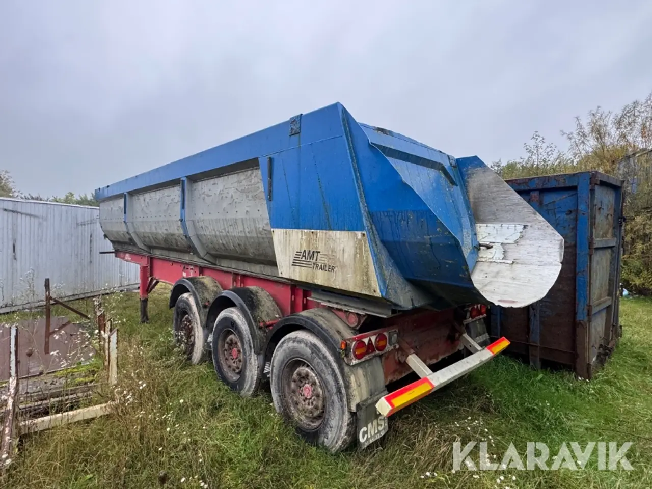 Billede 3 - Tip-sættevogn MTD S340, 3 aksler, AMT Trailer