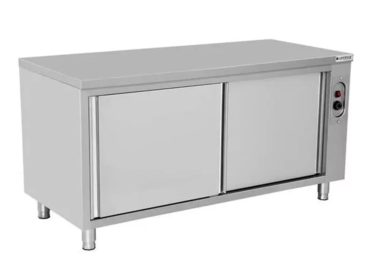 Billede 1 - Varmeskab i rustfri stål – 1200 x 700 x 850 mm