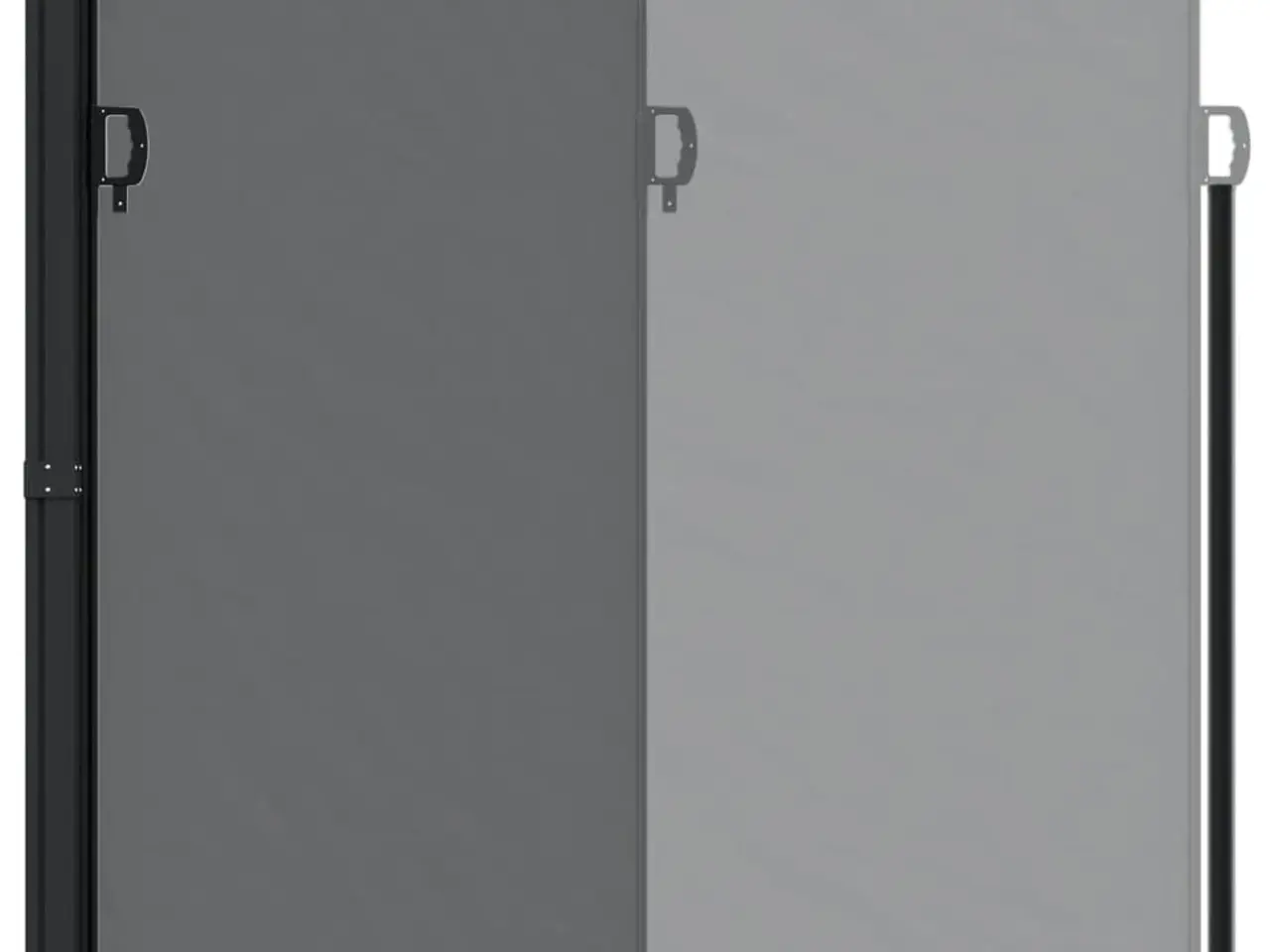 Billede 5 - Sammenrullelig sidemarkise 200 × 600 cm - sort