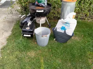 Havegrill og Røgeovne.+EL grilstarter, inc kul og