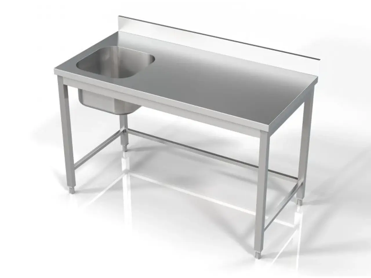 Billede 1 - Professionel stålbord med vask – 22 kg