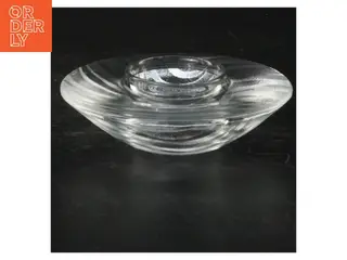 Glas fyrfadslysestage (str. A 23 cm)