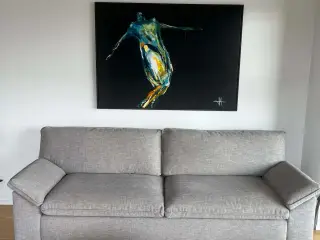 Gråmeleret Ilva sofa model Grace