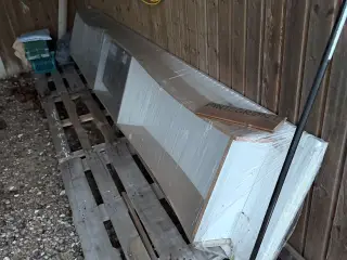Laminatbordplade med underlimet vask