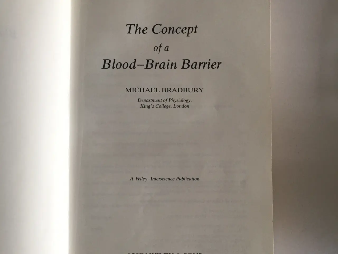Billede 2 - The Concept of a Blood-Brain Barrier