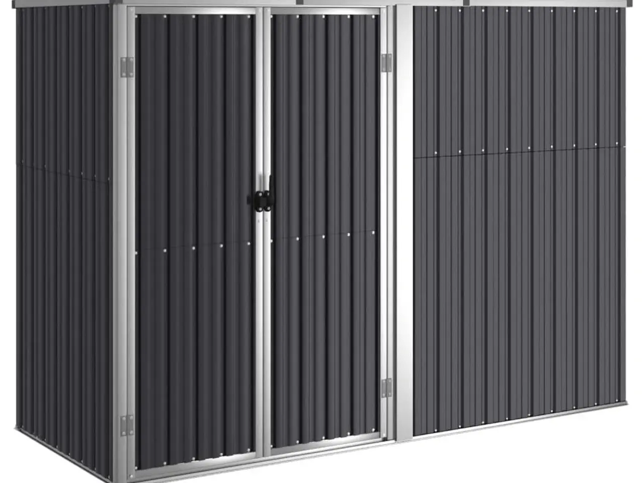 Billede 2 - Redskabsskur til haven 225 x 89 x 159/161 cm - antracit