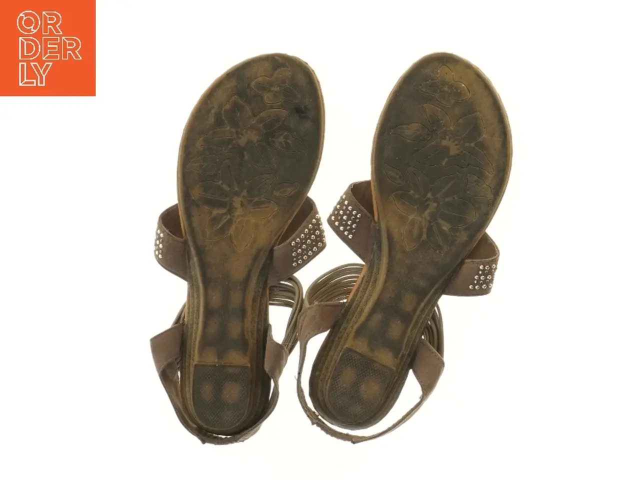 Billede 2 - Brune sandaler med sten fra Gina (str. 39 )
