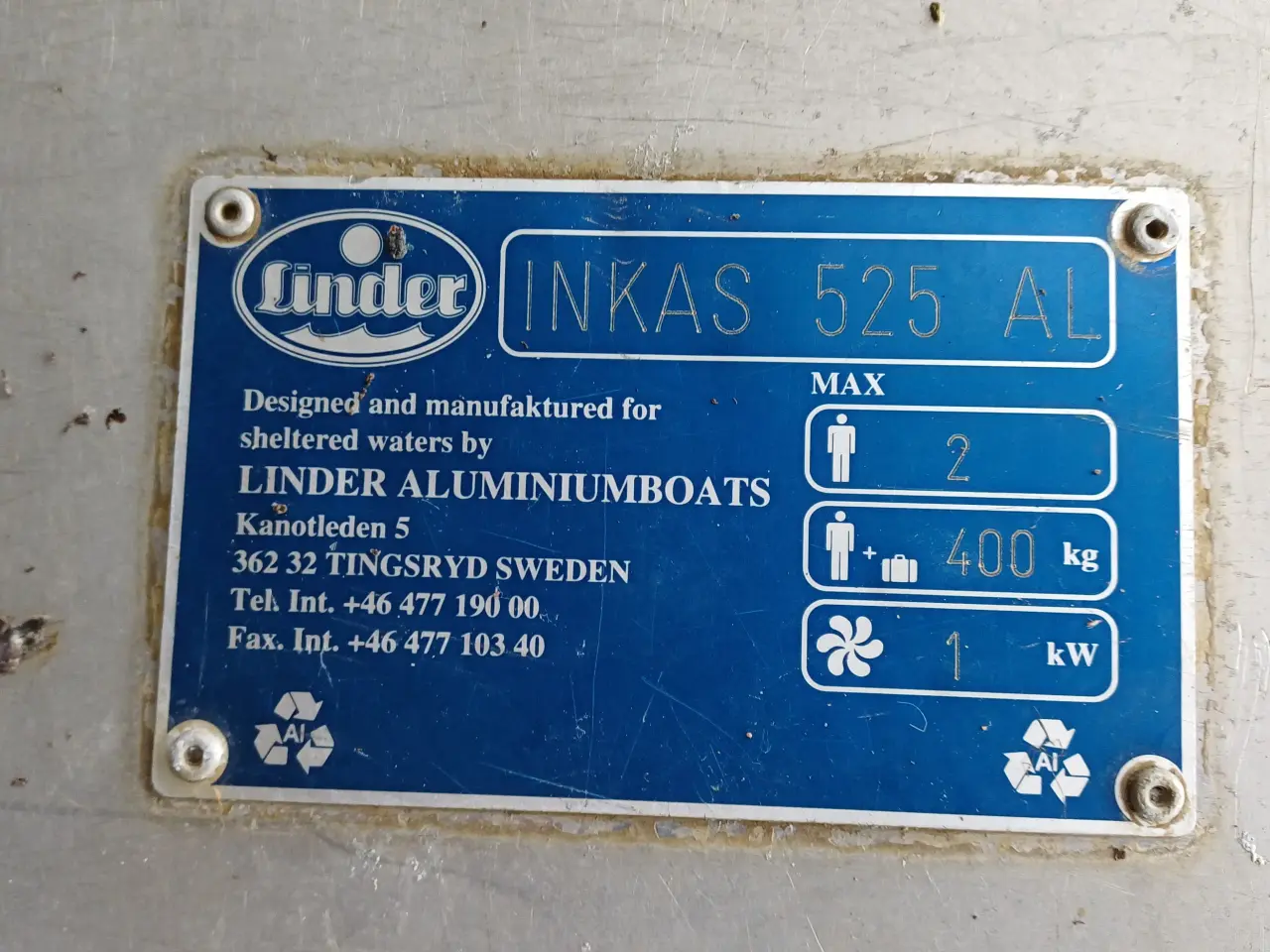 Billede 4 - Linder INKAS 525 aluminiums kano