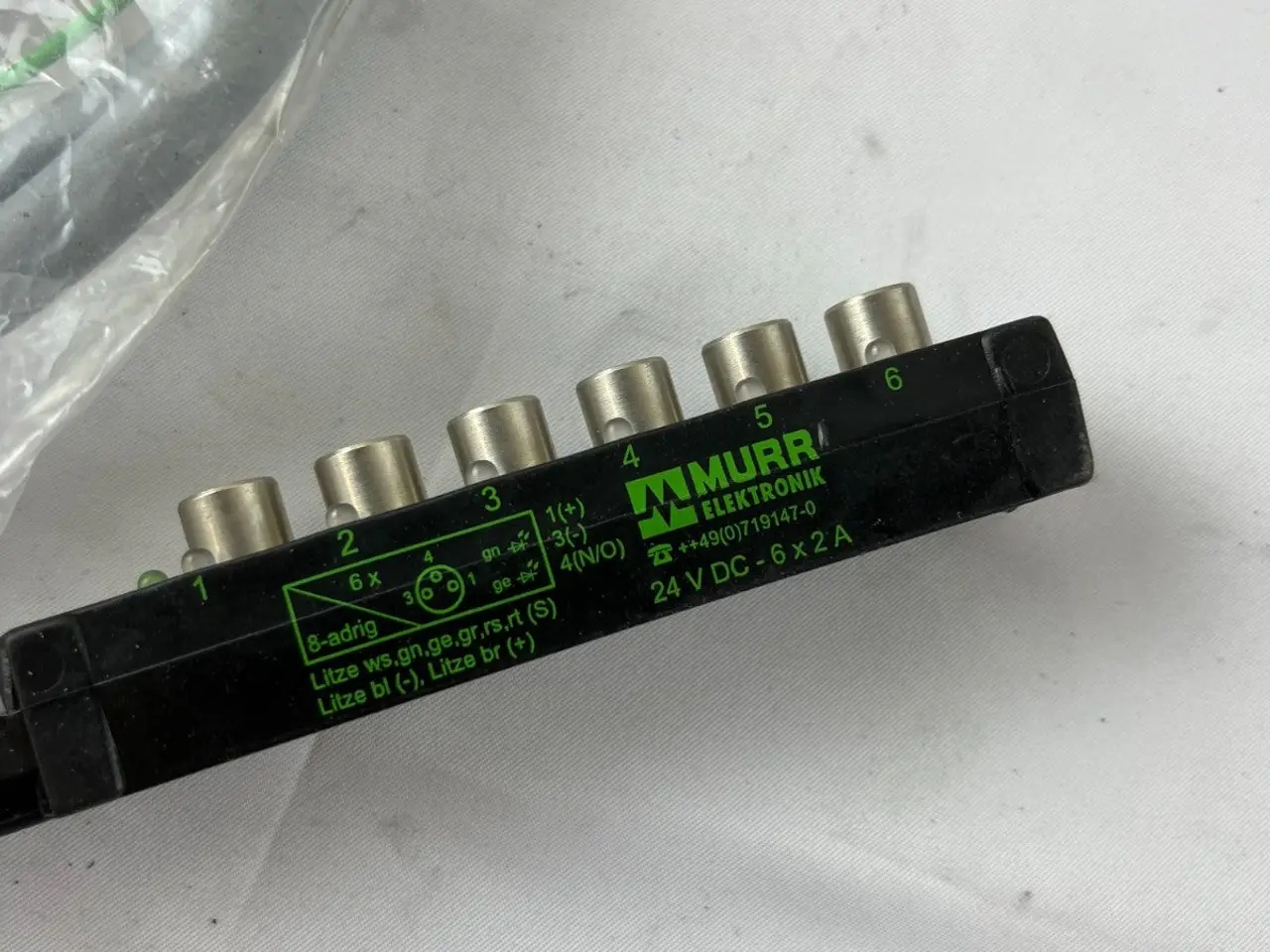 Billede 4 - Murr Elektronik MVPS8 6-Port M8 Distribution Block