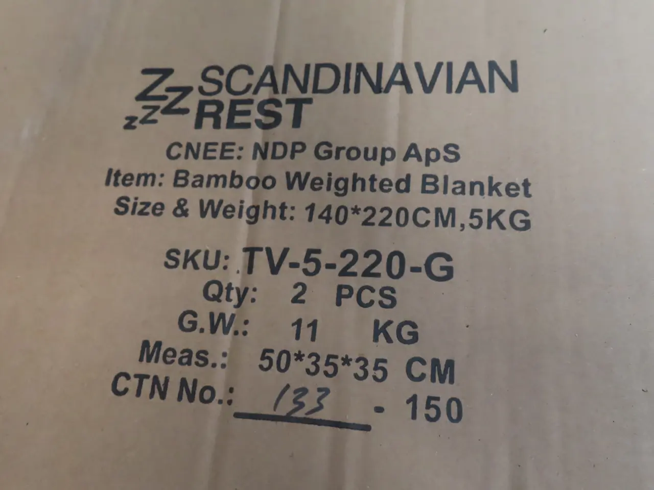 Billede 2 - Palle med vægttæpper SCANDINAVIAN REST