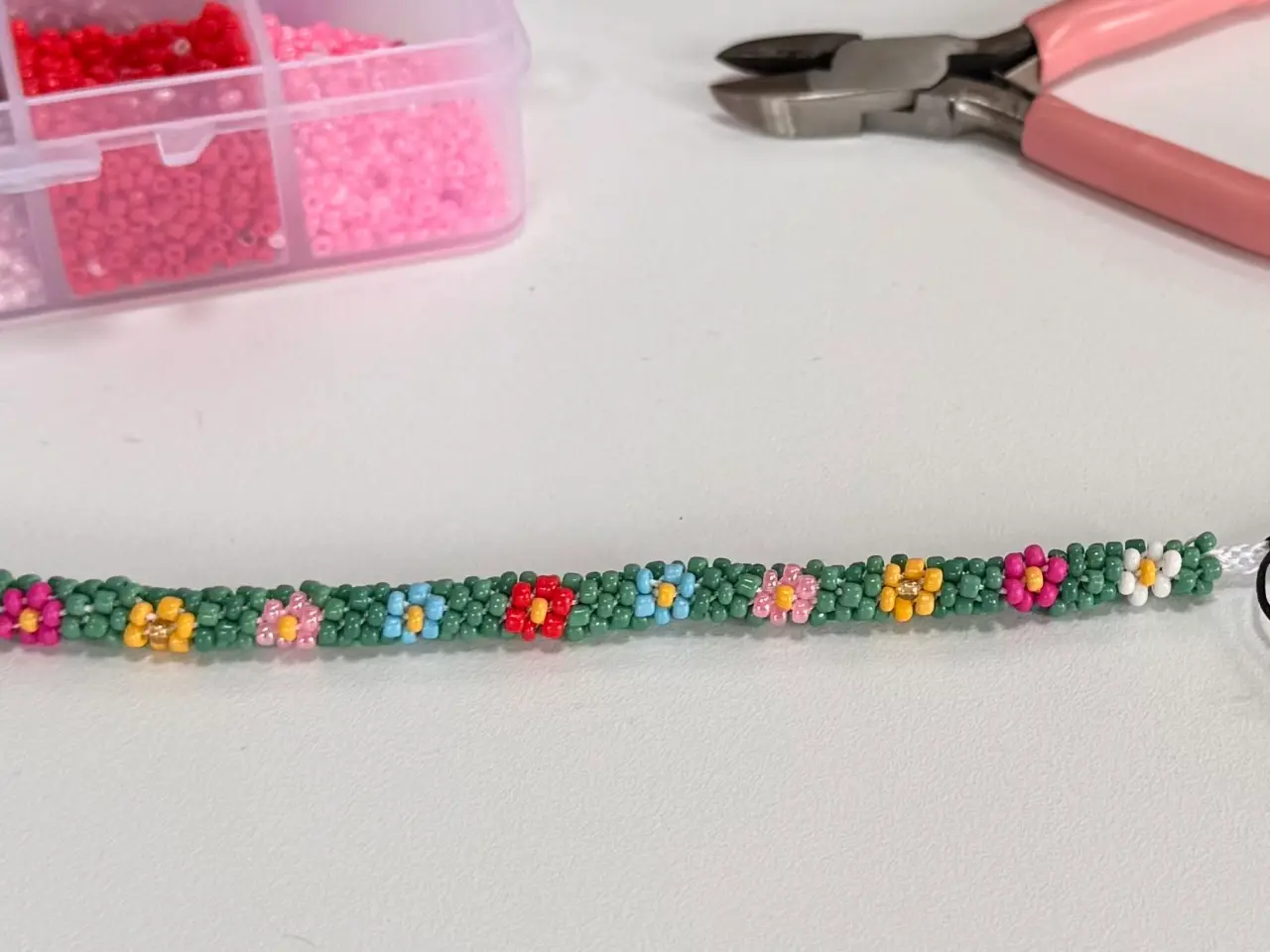 Billede 4 - Kumihimo armbånd med perler