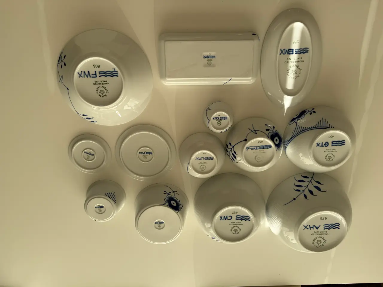 Billede 2 - Royal Copenhagen blå mega riflet 
