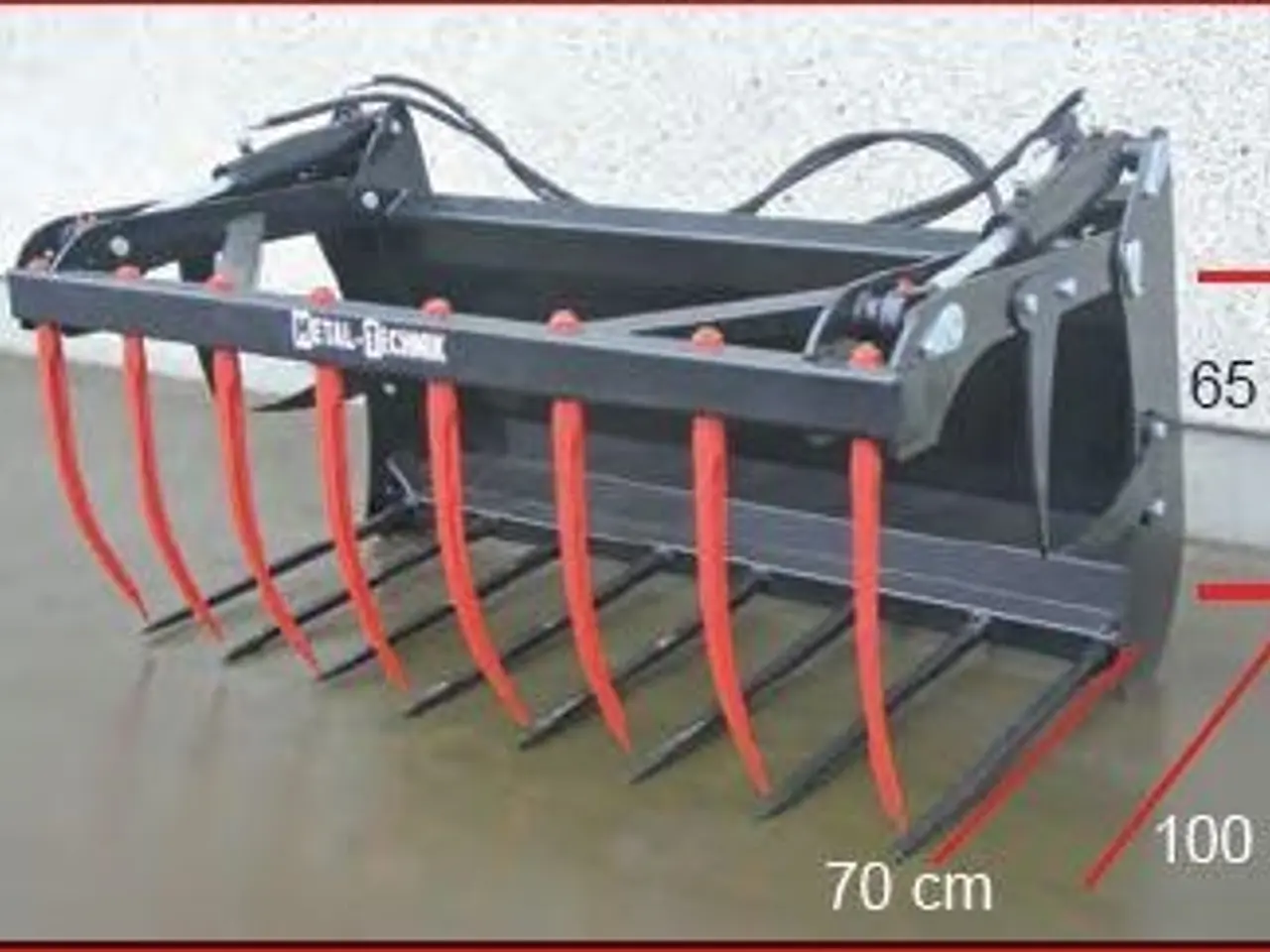 Billede 7 - Metal-Technik Siloklo m. løse tænder 90-160 cm.