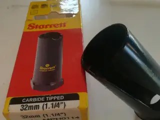 Starrett Hulsav, Stål, dia.: 32mm, 54mm