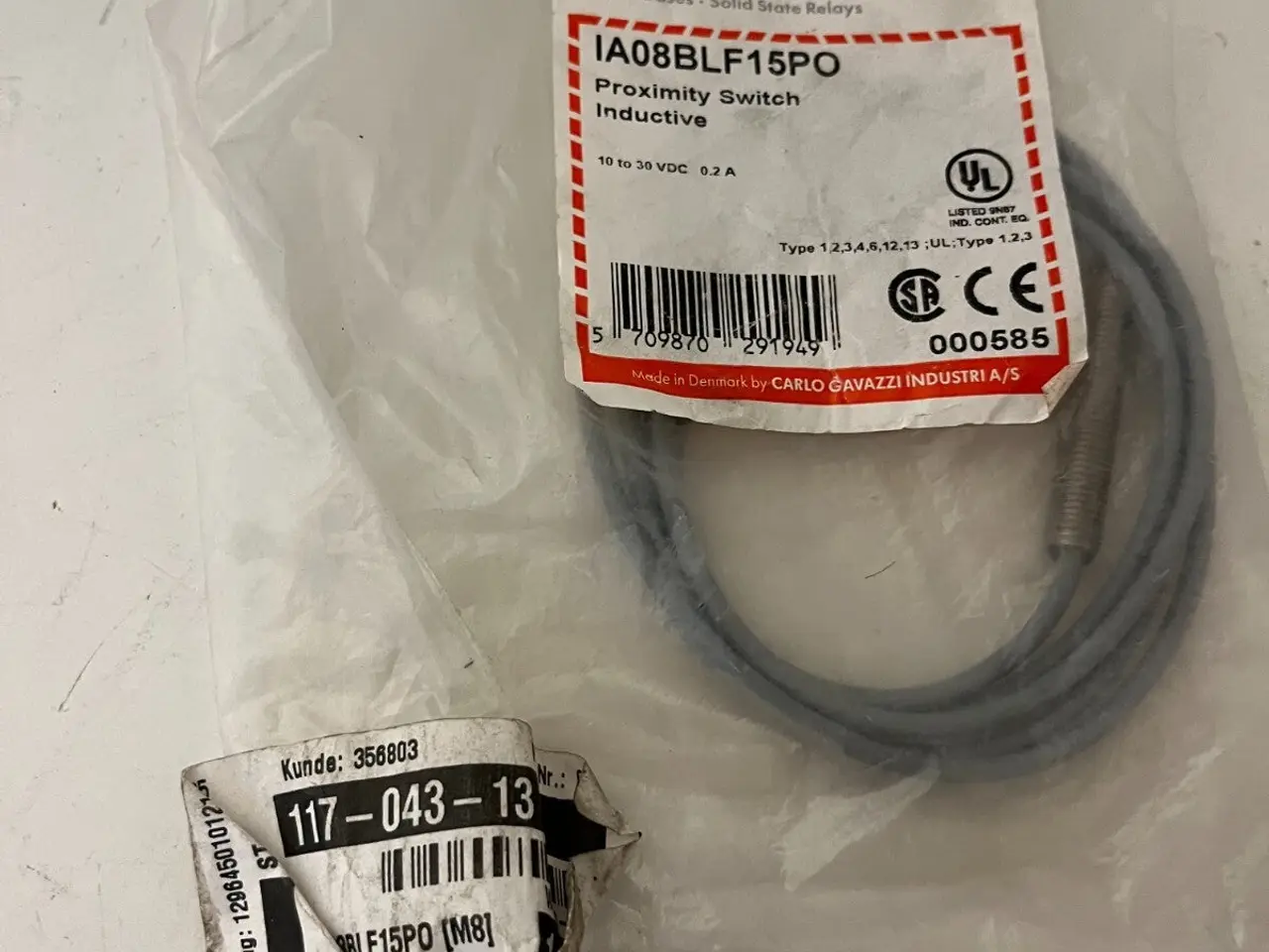 Billede 5 - Carlo Gavazzi IA08BLF15PO Inductive Proximity M8