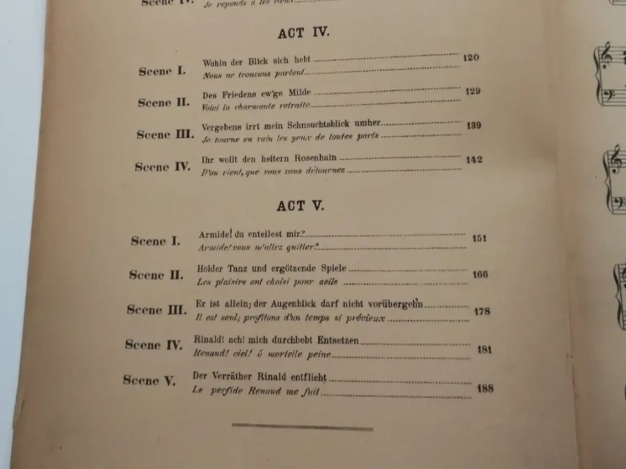 Billede 3 - Noder: Gluck: Armide, Klaverpartituret