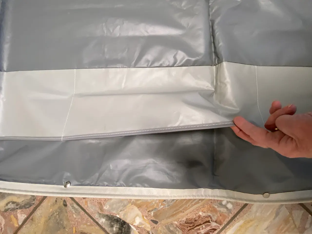 Billede 4 - Isabella organiser med 5 lommer. Mål 101 x 245 cm