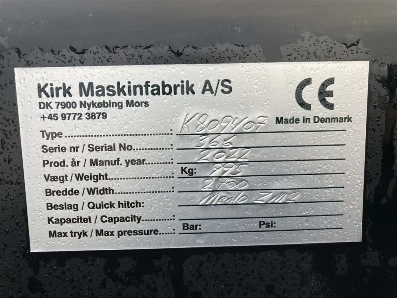 Billede 9 - Merlo ZM2 Stor læsseskovl med ophæng til Merlo ZM2