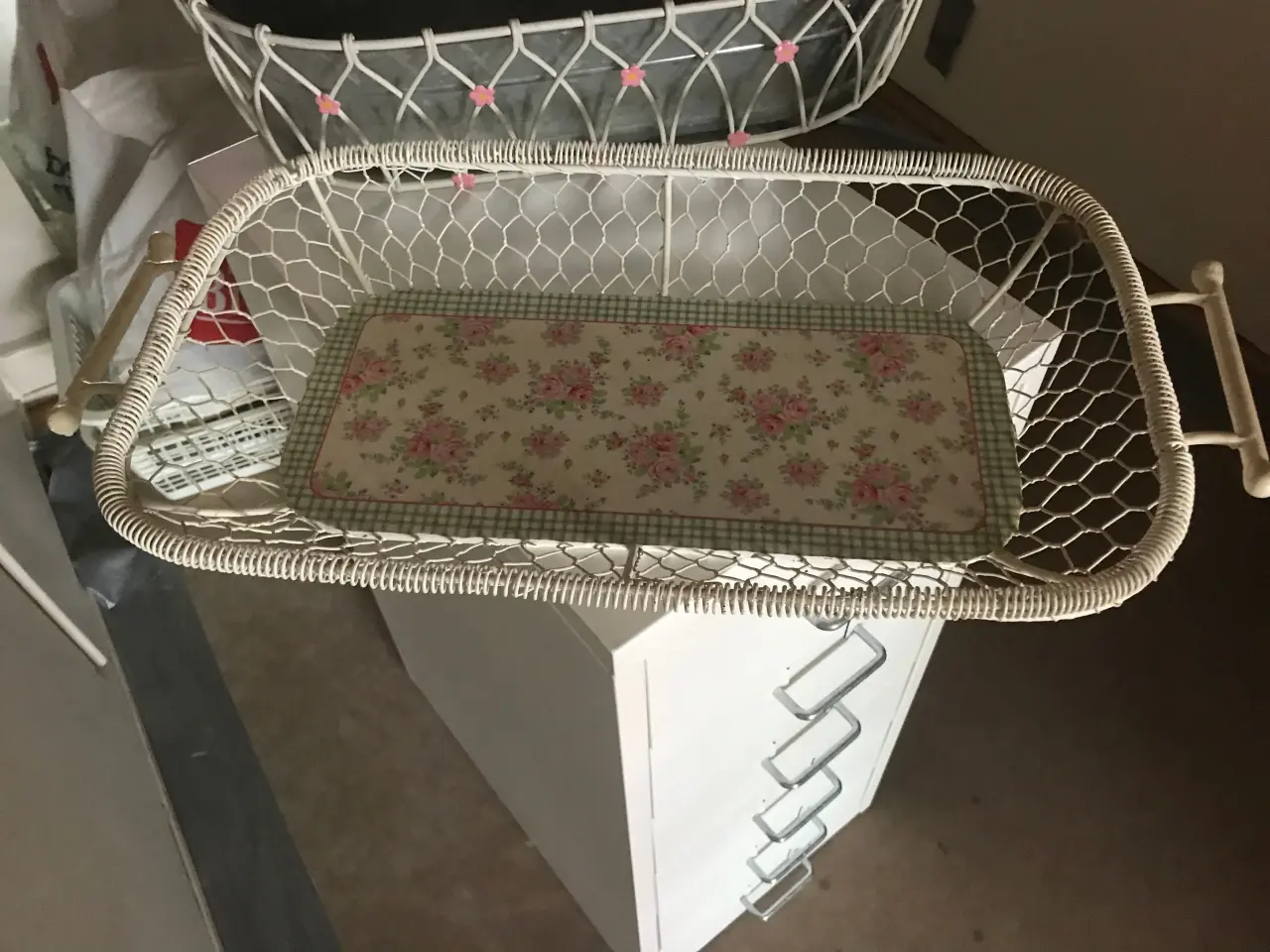 Billede 3 - bakke og blomsterholder