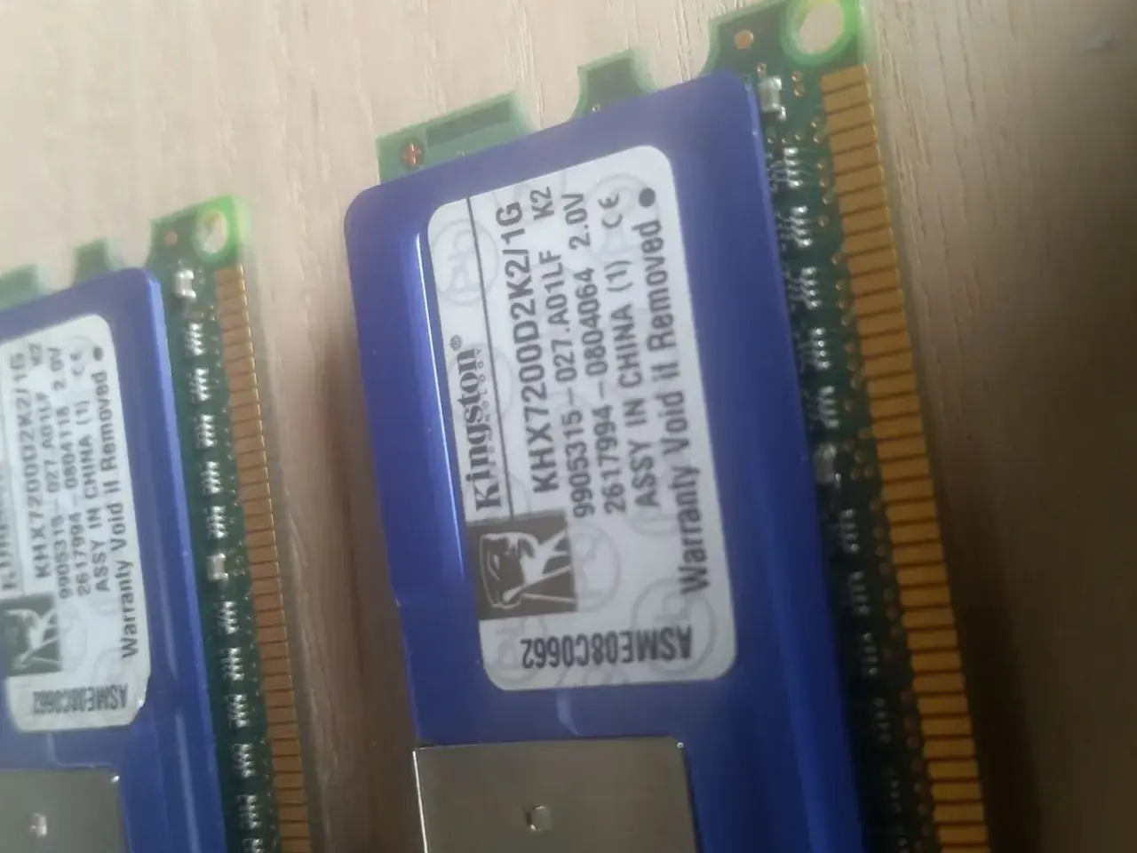 Billede 2 - 2x1gb Kingston ram DDR2 