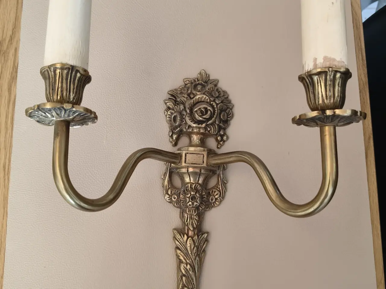 Billede 2 - Messing væg lampe