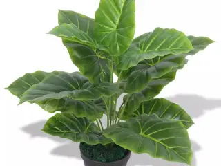 Kunstig taro-plante med potte 45 cm grøn