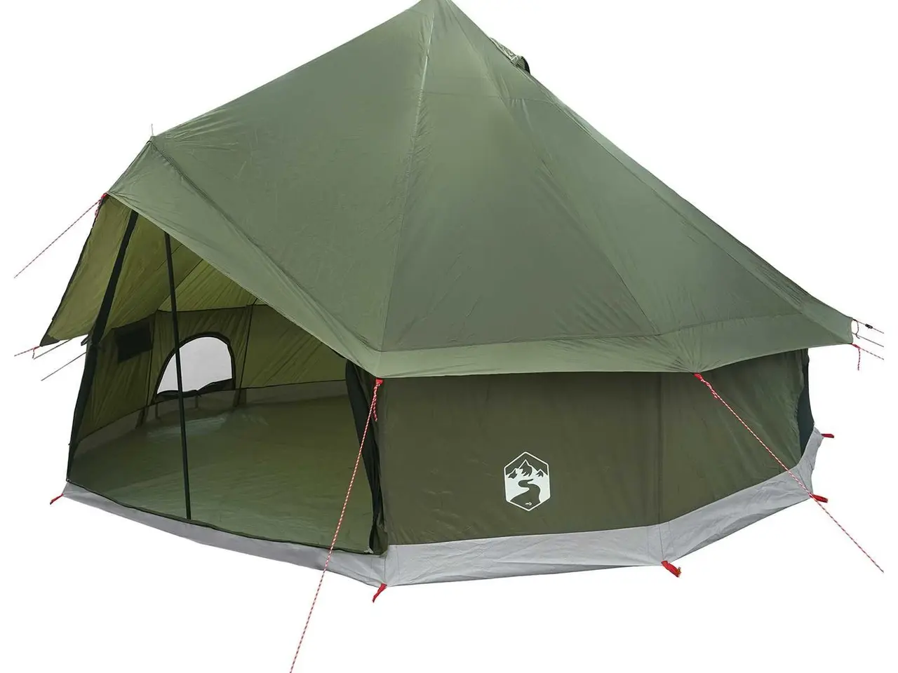 Billede 2 - Tipi telt olivengrøn 300 x 300 x 200 cm i polyester og stål