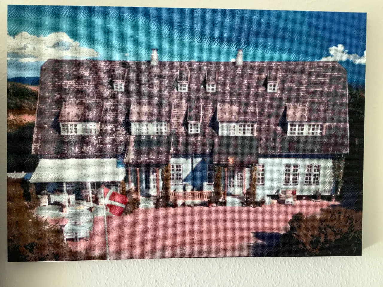 Billede 1 - Billede af badehotellet lavet af diamond paint 