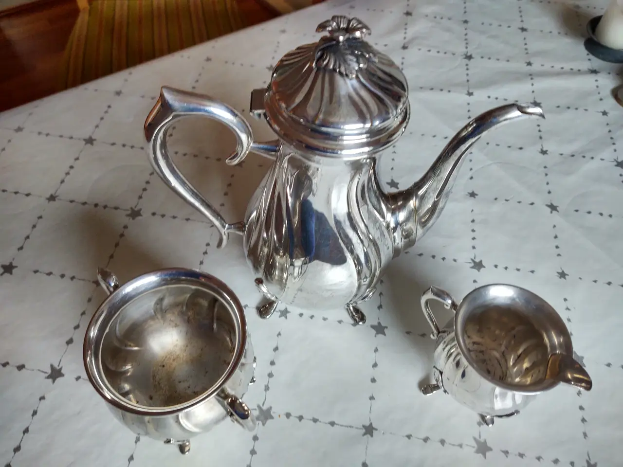 Billede 2 - Sølv kaffekande høj 24½cm