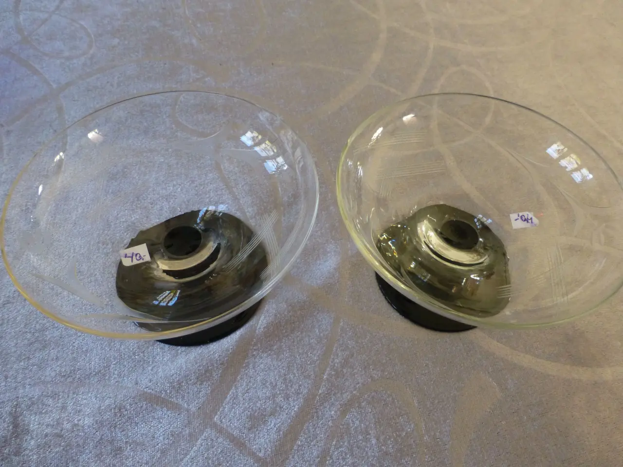Billede 1 - Champagne Skåle/glas på sort fod