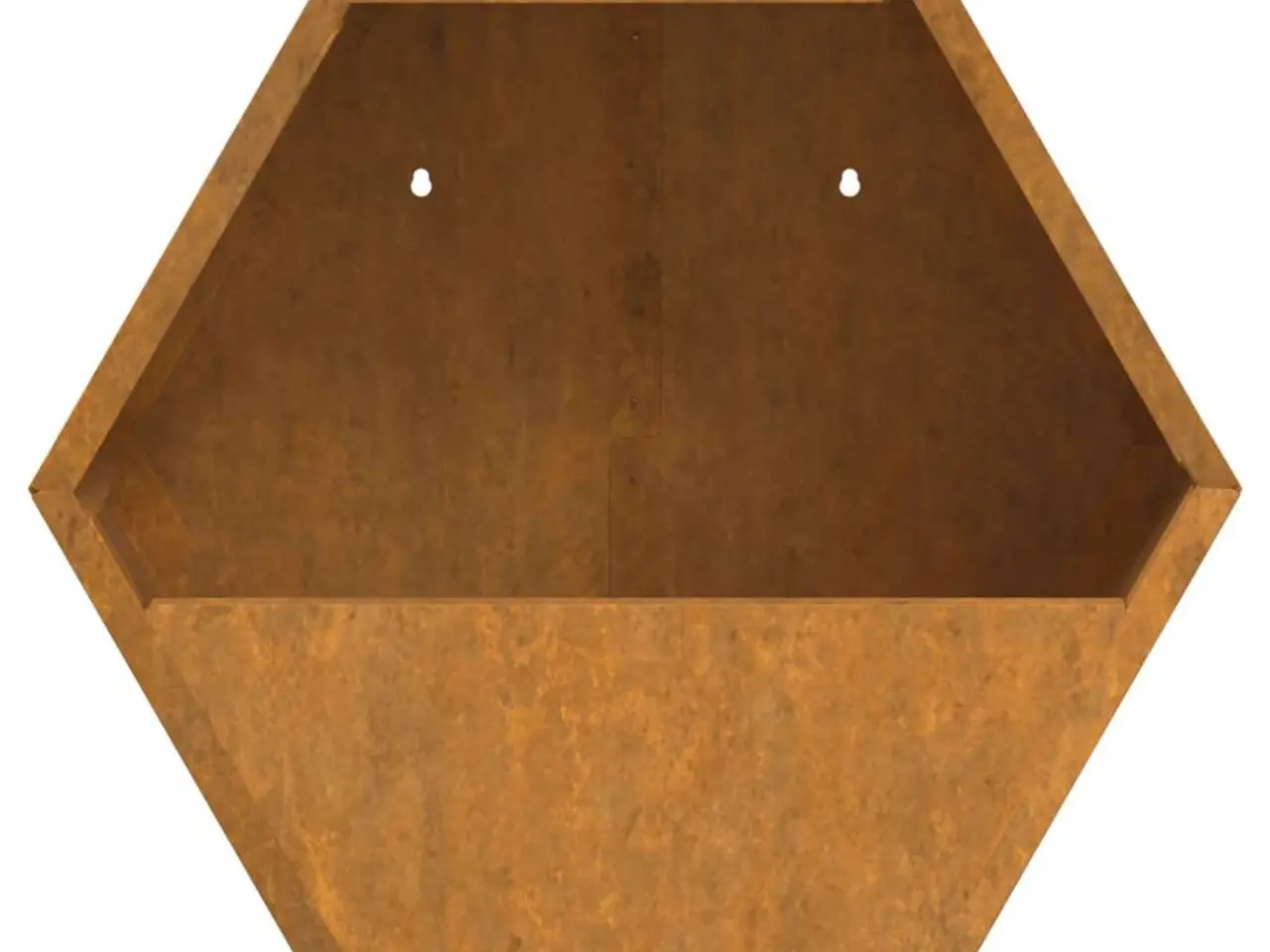 Billede 6 - Væghængte plantekasser 2 stk. 30x10x25 cm cortenstål rustfarvet