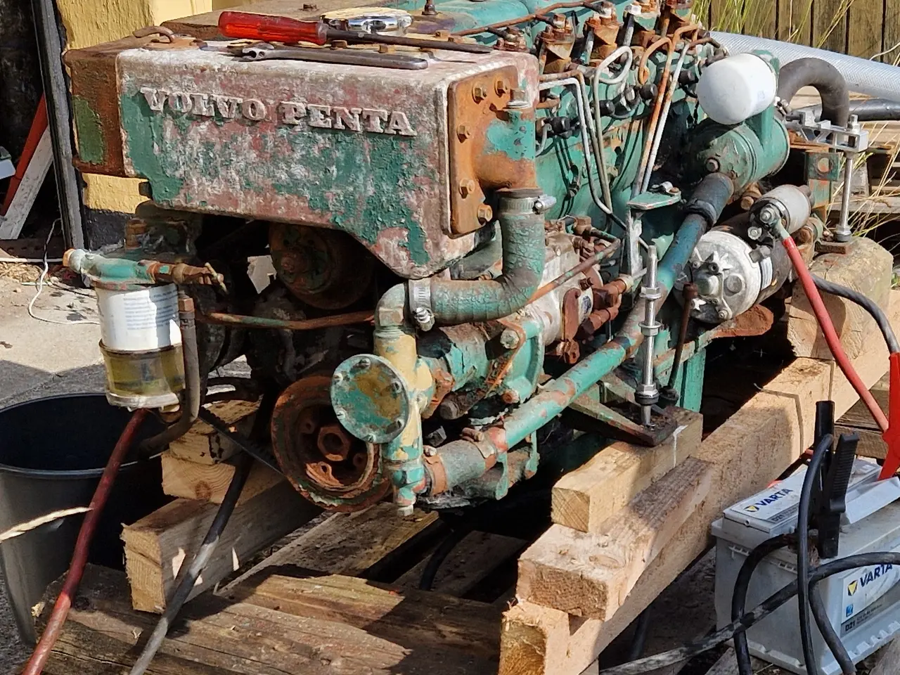 Billede 1 - Volvo Penta MD32A 106HK med revers. Motoren kører