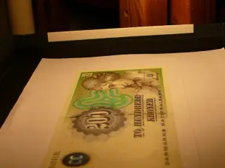 200 kr. seddel sølv oblat
